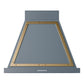 Ilve UANB30BGG Ilve Uanb30Bgg Nostalgie Ii Noblesse 30 Inch Range Hood With 600 Cfm (Blue Grey, Brass)