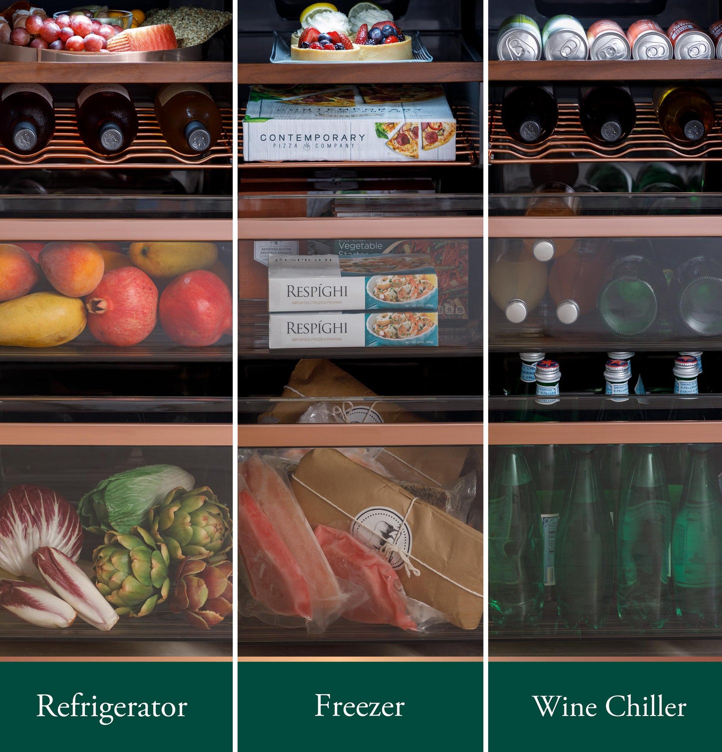 Cafe CHE23DM5WS5 Café™ Energy Star® 22.9 Cu. Ft. Smart Counter-Depth Quad-Door Refrigerator In Platinum Glass With Dual-Dispense Autofill Pitcher