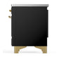 Ilve UMIB36QNR3BKG Ilve Umib36Qnr3Bkg Majestic Iii 36 Inch Induction Range With 6 Elements, 3.5 Cu. Ft. Total Oven Capacity (Solid Door, Glossy Black, Brass)