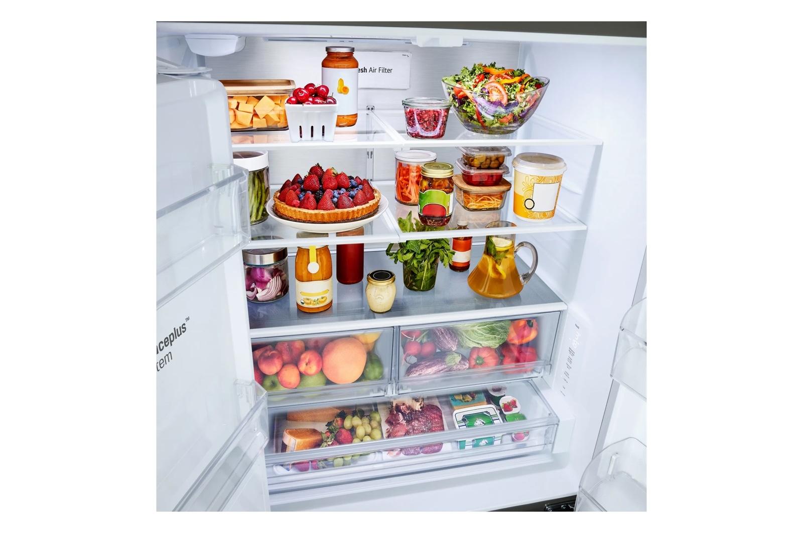 Lg LF24Z6530S Lg Counter-Depth Max™ With Zero Clearance™ 3-Door French Door Refrigerator With Thin Door Design