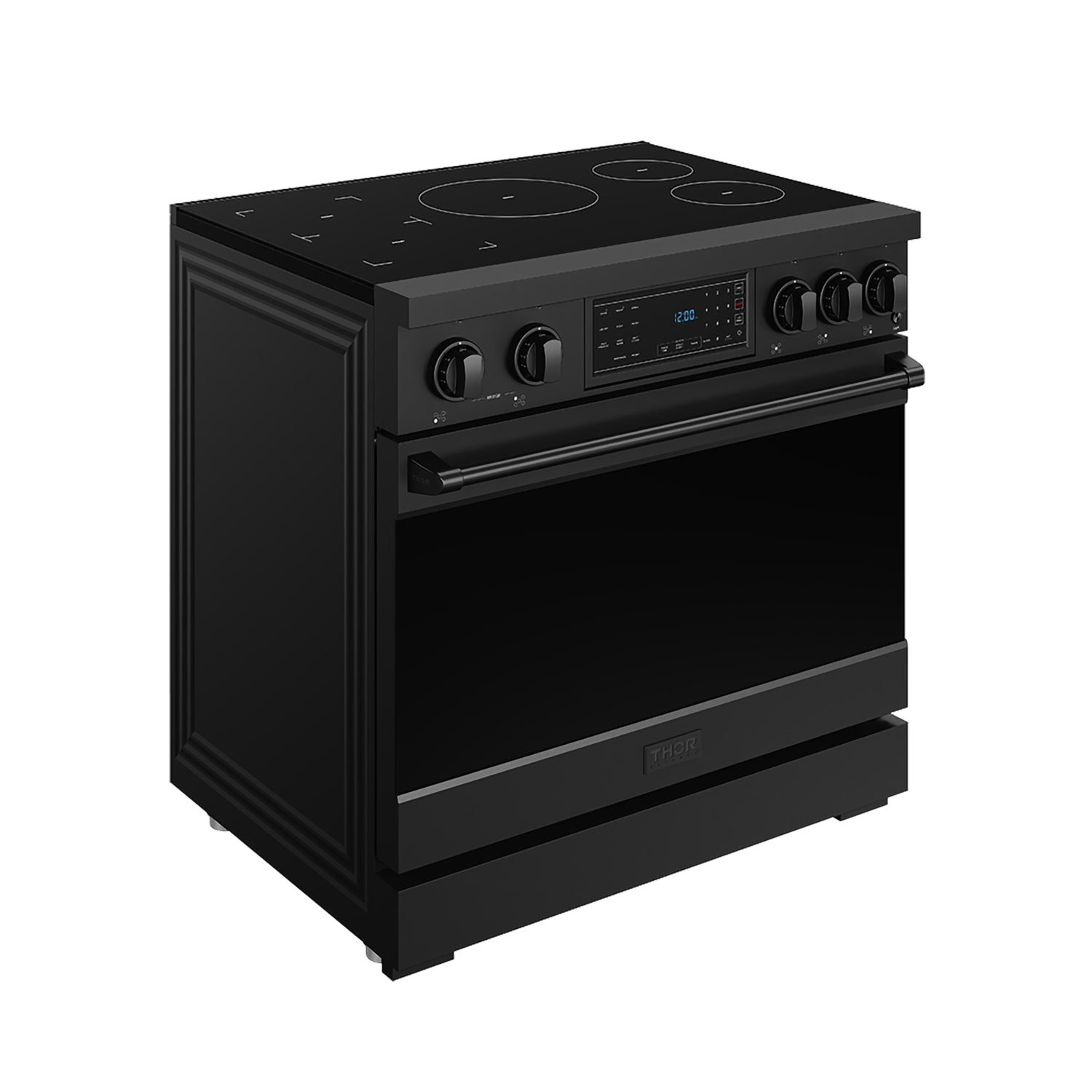 Thor Kitchen RSI36B 36 Inch Professional Induction Range With Tilt Panel Touch Control In Black Gordon Ramsay Series