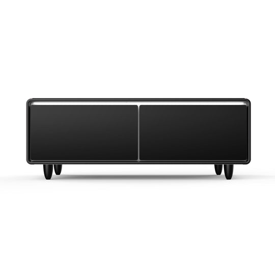 Forno FCTFR700651WD Forno Evoluto Tavolo 51-Inch Smart Coffee Table With Wood-Accent Sides - Dual Cooling Zones, Wireless Charging Pad & Built-In Bluetooth Speakers