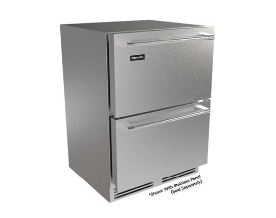 Perlick G5RD24SC G5 24" Refrigerator Drawers - Indoor/Outdoor Rated