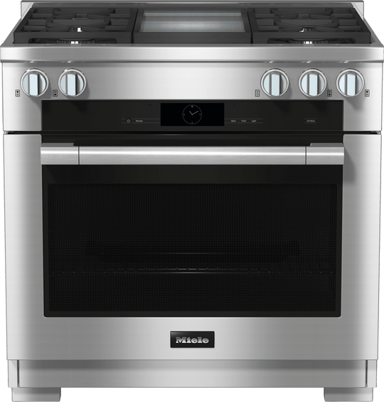 Miele HR19363LPDFGD Hr 1936-3 Lp Df Gd - 36" Range - The Dual Fuel All-Rounder With M Touch For The Highest Demands.