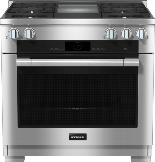 Miele HR19363GDFGD Hr 1936-3 G Df Gd Clean Touch Steel - 36" Range Dual Fuel Model With M Touch Controls