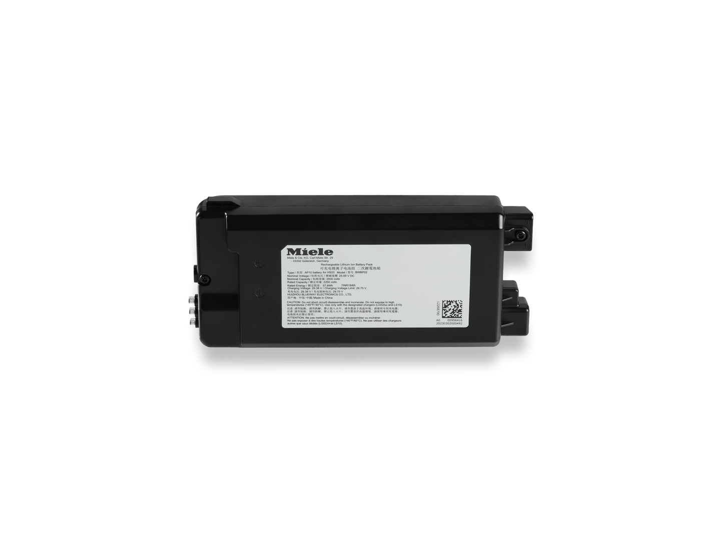 Miele HXLA20 Duoflex Basic Lithium-Ion Battery - Allows Up To 55 Minutes Of Cleaning.