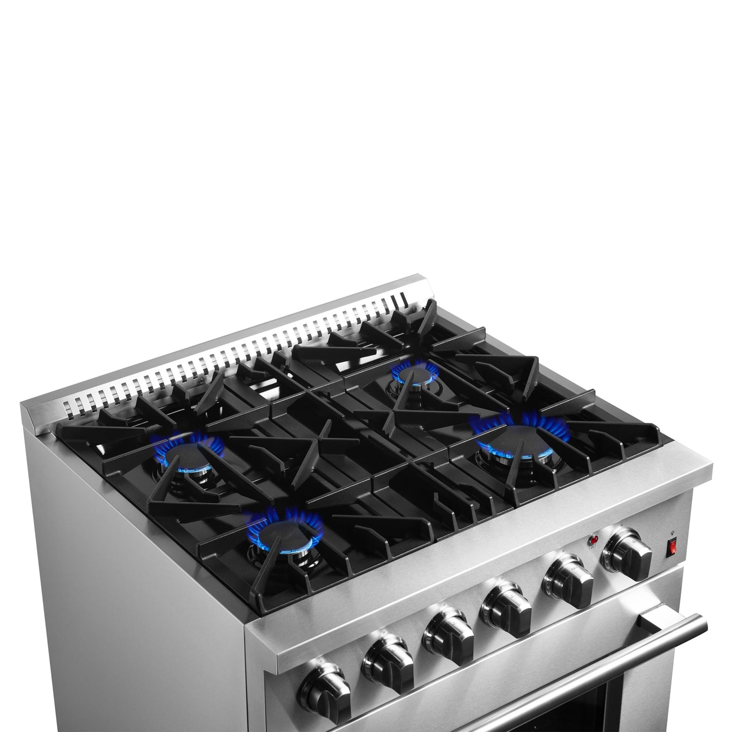 Forno FFSGS619730 Forno Marco 30-Inch Dual Fuel Range, Stainless Steel, 4 Burners, 37,000 Btu, True Convection Oven, Energy Efficient