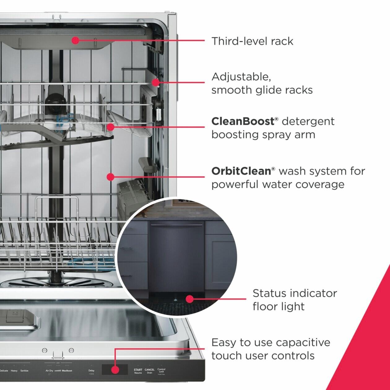 Frigidaire GDSH4735AF 24" Dishwasher