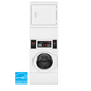 Speed Queen STENYASP178TW01 Commercial Prep For Card Electric Stack Washer Dryer