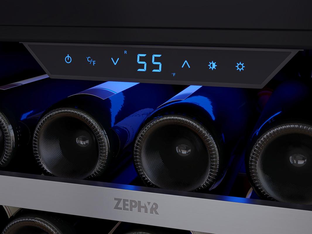Zephyr PRW24F01CG 24" Full Size Single Zone Wine Cooler