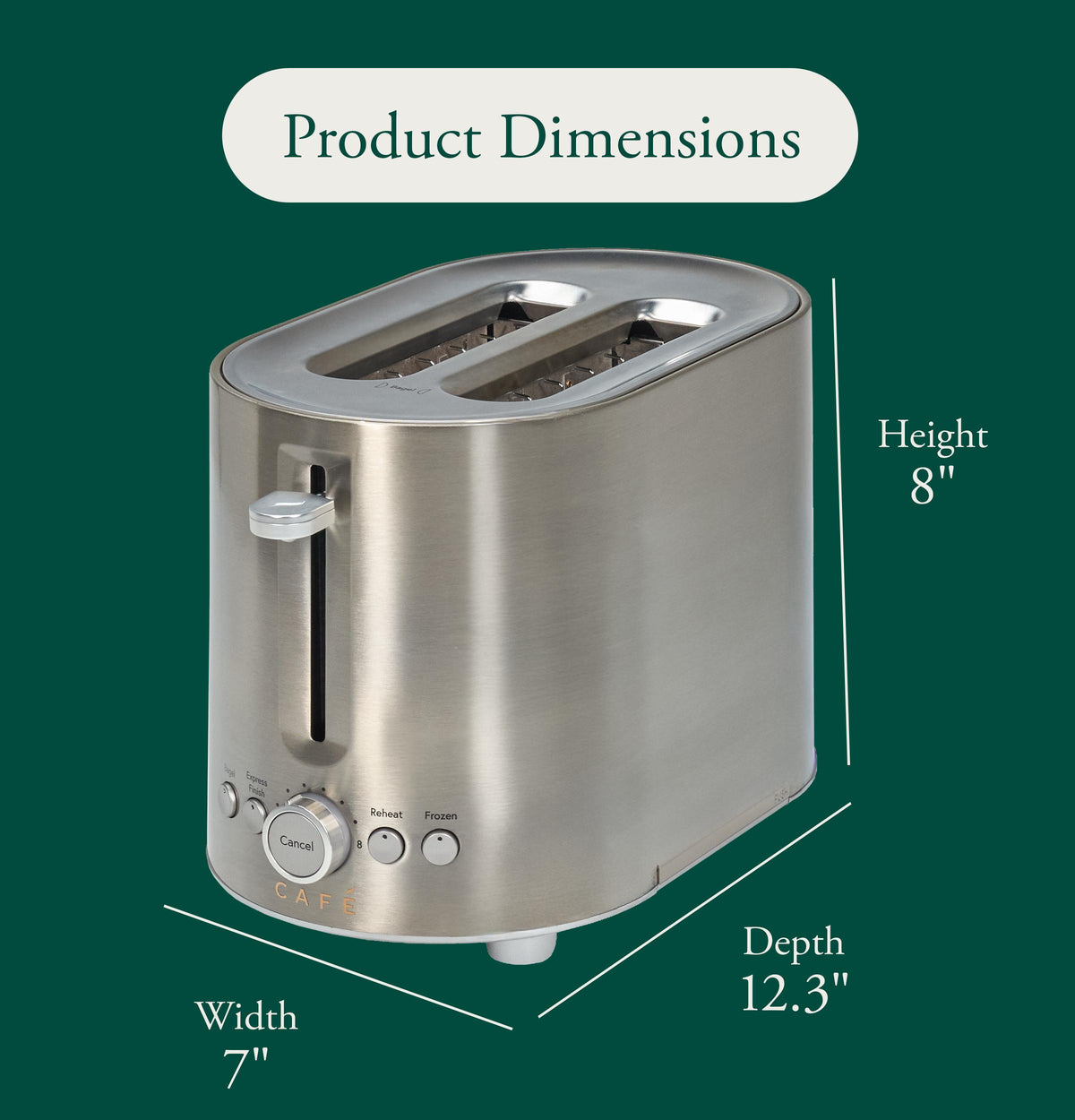 Cafe C9T2MA1ZS1 Café™ Express Finish Toaster