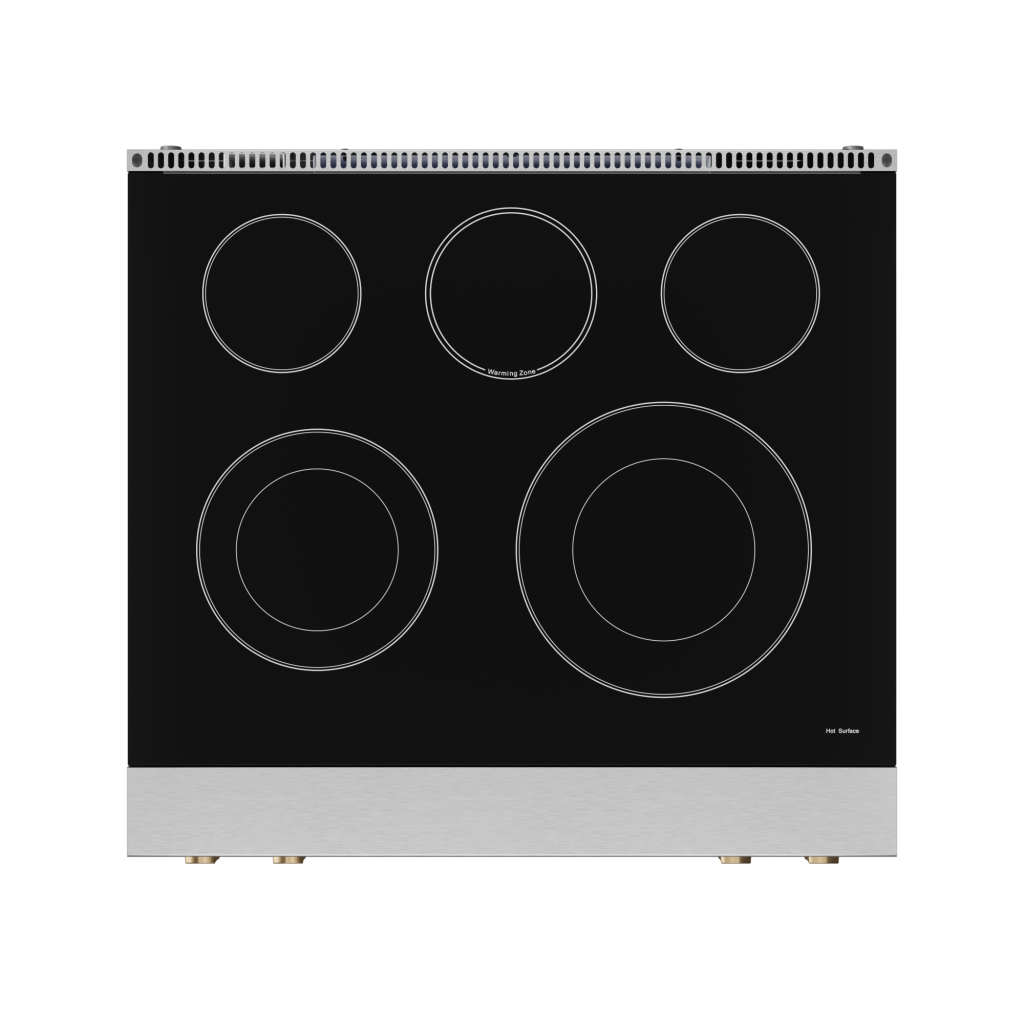 Thor Kitchen RSE30BRZ 30 Inch Professional Electric Range With Tilt Panel Touch Control In Stainless Steel/Bronze Gordon Ramsay Series - Rse30-Brz