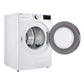 Lg DLHC4002W 7.8 Cu. Ft. Mega Capacity Smart Front Load Dryer With Dual Inverter Heatpump™ Technology And Inverter Direct Drive Motor System
