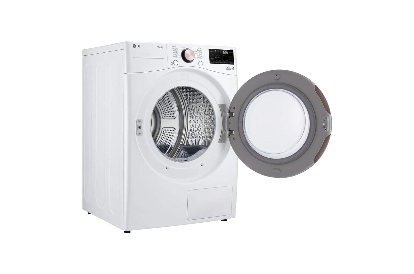 Lg DLHC4002W 7.8 Cu. Ft. Mega Capacity Smart Front Load Dryer With Dual Inverter Heatpump™ Technology And Inverter Direct Drive Motor System