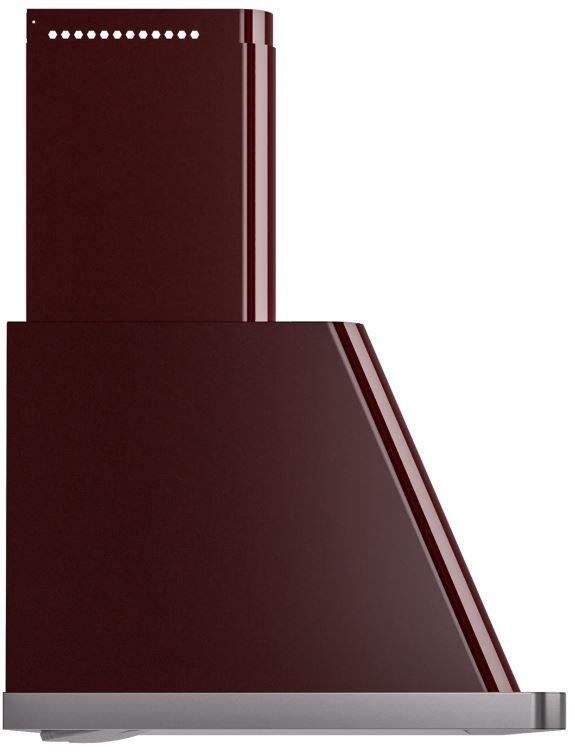 Ilve UAM120BU Majestic 48 Inch Burgundy Wall Mount Range Hood