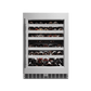 Element Appliance EWD24BES Cellara By Element 24 In., 46 Bottle Dual-Zone Wine Cooler - Stainless Steel