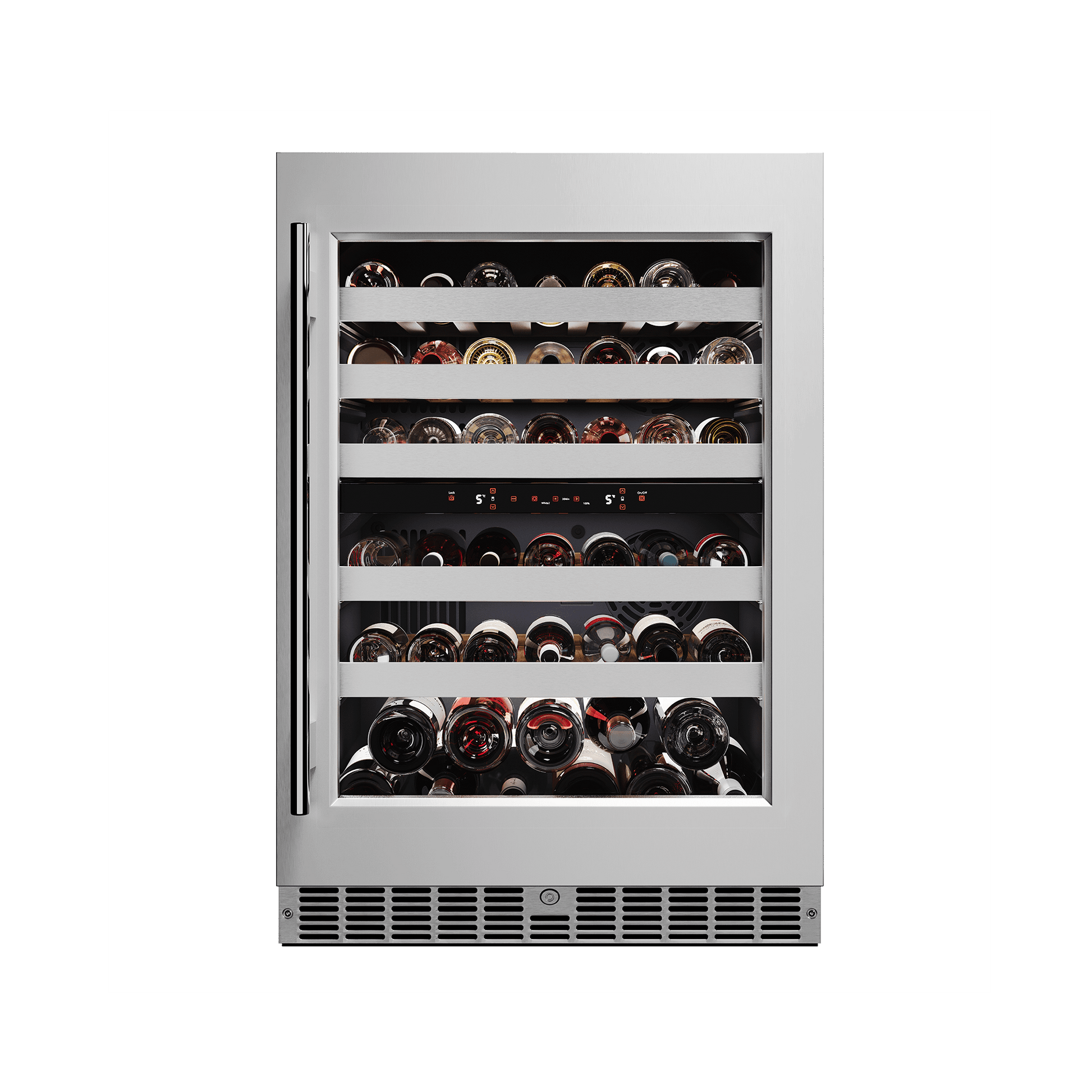 Element Appliance EWD24BES Cellara By Element 24 In., 46 Bottle Dual-Zone Wine Cooler - Stainless Steel