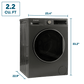 Element Appliance ECW2224EGG Element Electronics 24-Inch 2.2 Cu. Ft. Front Load Washer - Gray, Energy Star (Ecw2224Egg)
