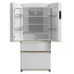 Forno FFFFD179133WHT Forno Luigi 33-Inch French Door Refrigerator, 18 Cu.Ft, White Finish, Antique Brass Handles, Energy Star Certified