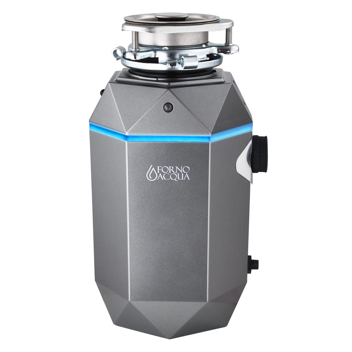 Forno WDD100TA1BO Forno Acqua Brightdiamond Black Onyx 1Hp Super Quiet Garbage Disposal Corded With Motion Sensor Cabinet Light & Pre-Wired Air Switch