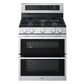 Lg LDGL6924Y 6.9 Cu. Ft. Smart Gas Double Oven Freestanding Range With Probake Convection®, Air Fry & Air Sous Vide
