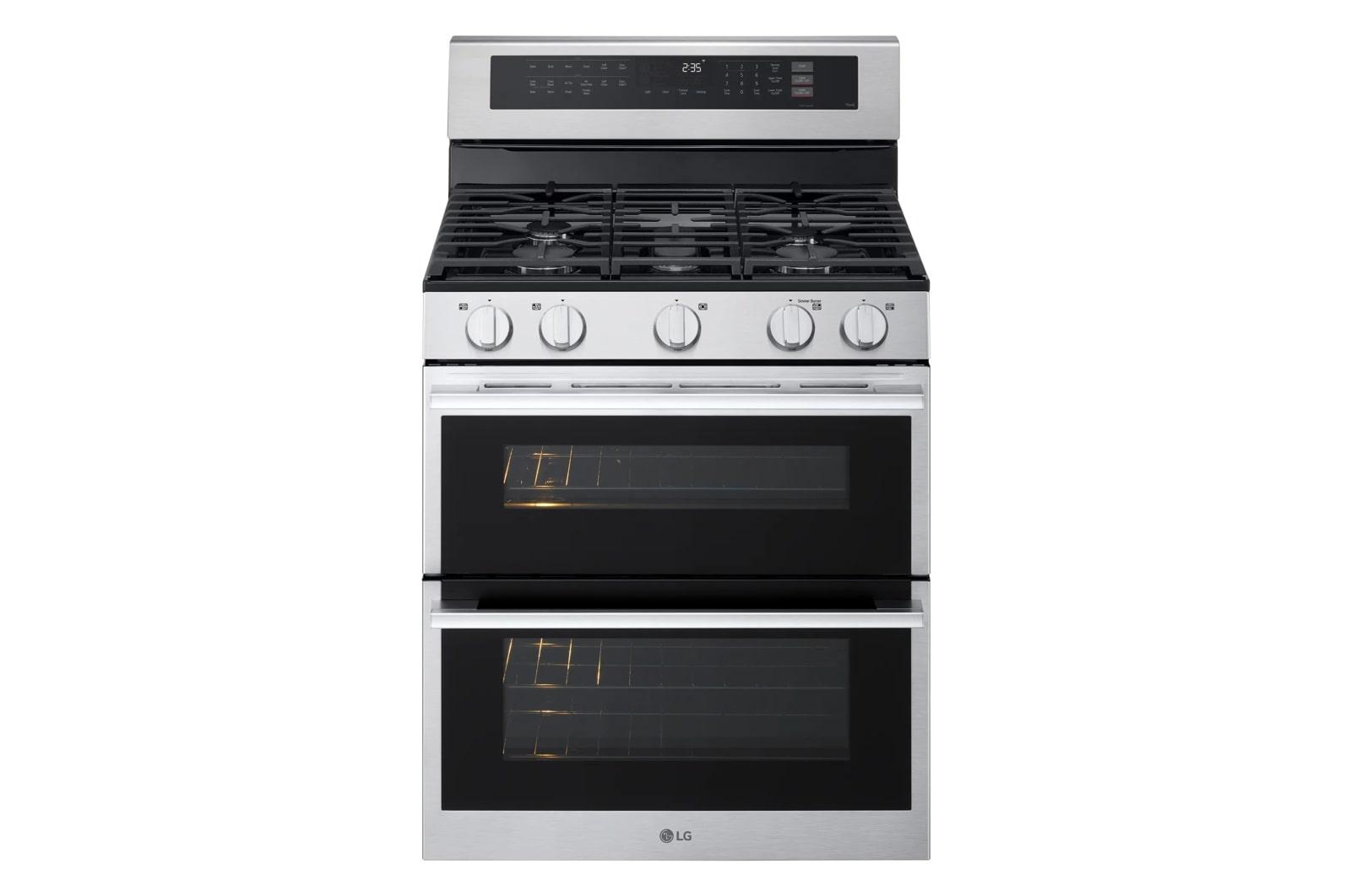 Lg LDGL6924Y 6.9 Cu. Ft. Smart Gas Double Oven Freestanding Range With Probake Convection®, Air Fry & Air Sous Vide