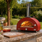 Xo Appliance XOPIZZA1HRON Countertop Hybrid Gas & Wood Oven In Red