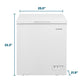Element Appliance ECF50MD2EW Element 5.0 Cu. Ft. Chest Freezer - White (Ecf50Md2Ew)