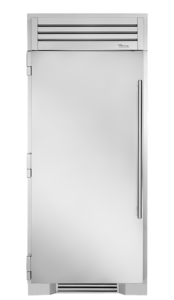 True Caliber TR36FRZLSSIMC 36 Inch Freezer Column - Door: Solid Stainless, Ice Maker: Yes - Stainless Steel Finish, Stainless Steel Hardware, Left Hinge