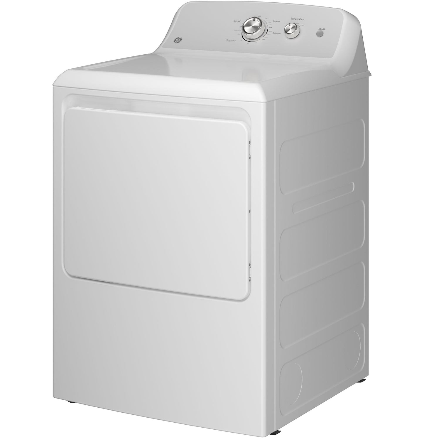 Ge Appliances GTX38EASWWS Ge® 6.2 Cu. Ft. Capacity Electric Dryer With Up To 120 Ft. Venting And Shallow Depth​