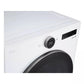 Lg DLHC5502W 7.8 Cu. Ft. Mega Capacity Smart Front Load Dryer With Dual Inverter Heatpump™ Technology And Inverter Direct Drive Motor System