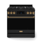 Thor Kitchen RSG36BBRZ 36 Inch Professional Gas Range With Tilt Panel Touch Control In Black/Bronze Gordon Ramsay Series - Rsg36B-Brz