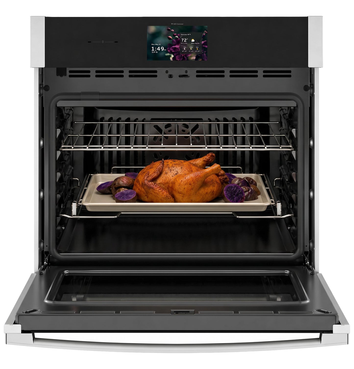 Ge Appliances PTS7000SZSS Ge Profile™ 30" Smart Built-In Convection Single Wall Oven With No Preheat Air Fry And Precision Cooking