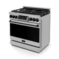 Thor Kitchen RSG36BLK 36 Inch Professional Gas Range With Tilt Panel Touch Control In Stainless Steel/Black Gordon Ramsay Series - Rsg36-Blk