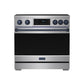 Thor Kitchen RSI36BLU 36 Inch Professional Induction Range With Tilt Panel Touch Control In Stainless Steel And Blue Gordon Ramsay Series