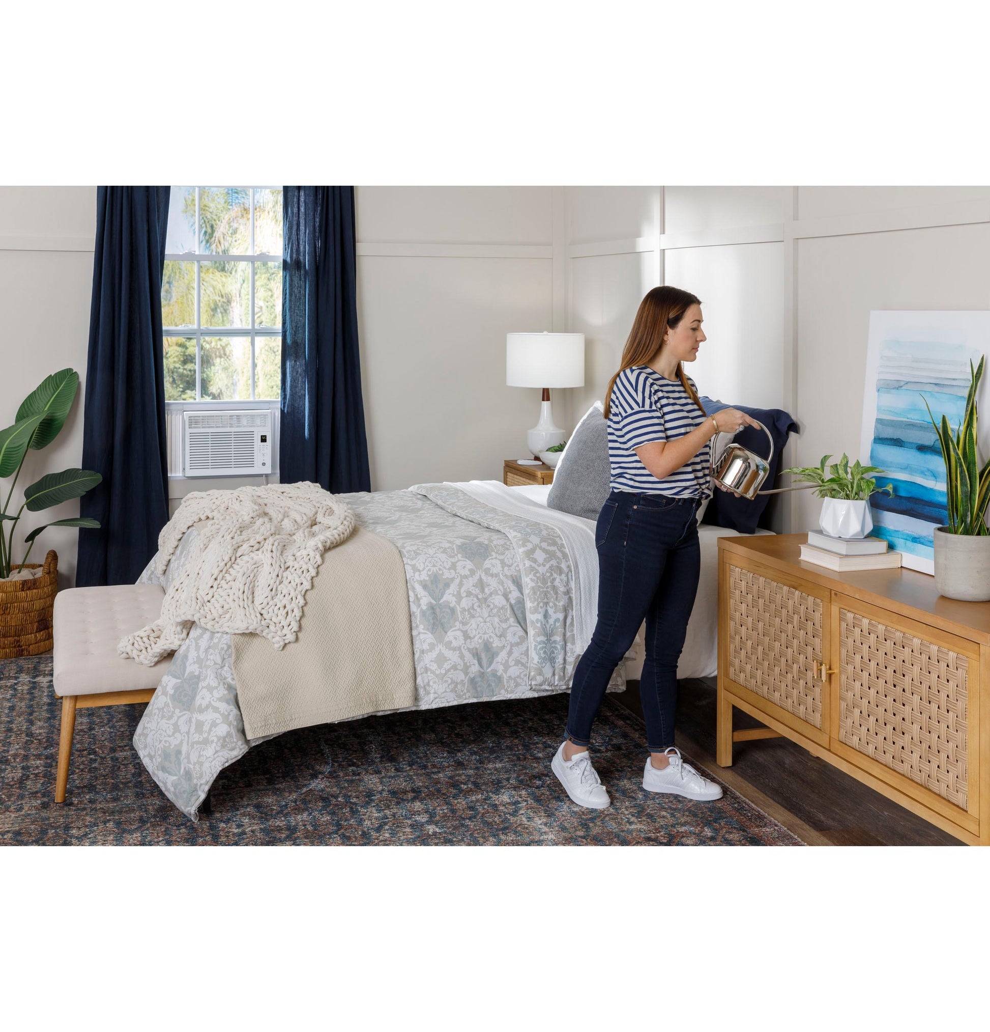 Ge Appliances AHNE05BC Ge® 5,000 Btu Electronic Window Air Conditioner For Small Rooms Up To 150 Sq Ft.