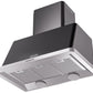 Ilve UAM90BK Majestic 36 Inch Glossy Black Wall Mount Range Hood