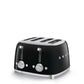 Smeg TSF03BLUS Toaster Black Tsf03Blus