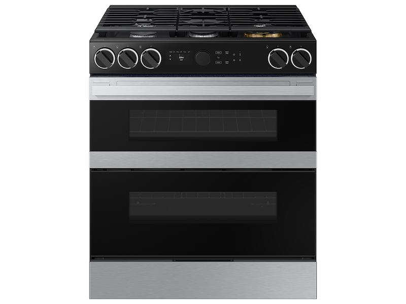 Samsung NSG6DG8550SR Bespoke Smart Slide-In Gas Range 6.0 Cu. Ft. With Flex Duo™ & Illuminated Precision Knobs In Stainless Steel