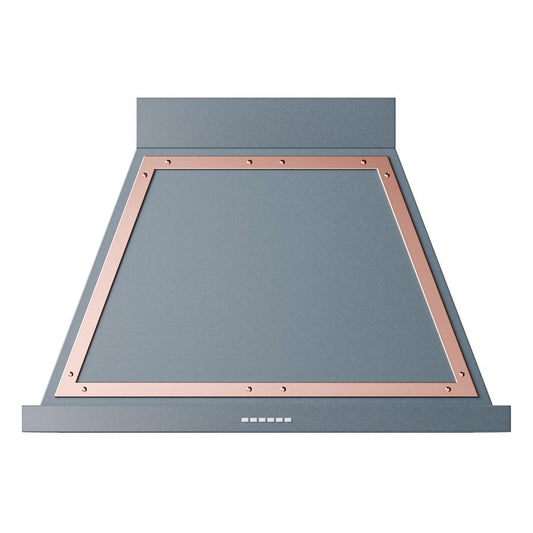 Ilve UANB36BGP Ilve Uanb36Bgp Nostalgie Ii Noblesse 36 Inch Range Hood (Blue Grey, Copper)