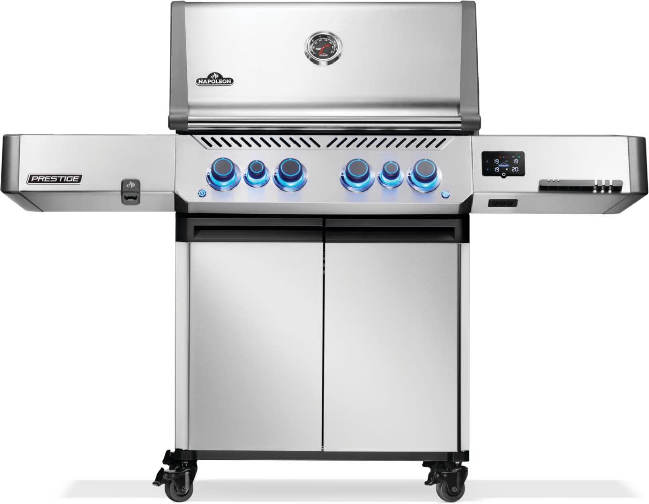 Napoleon Bbq P500VXRSIBNSS Prestige 500 Connected Rsib With Infrared Side And Rear Burner , Natural Gas, Stainless Steel