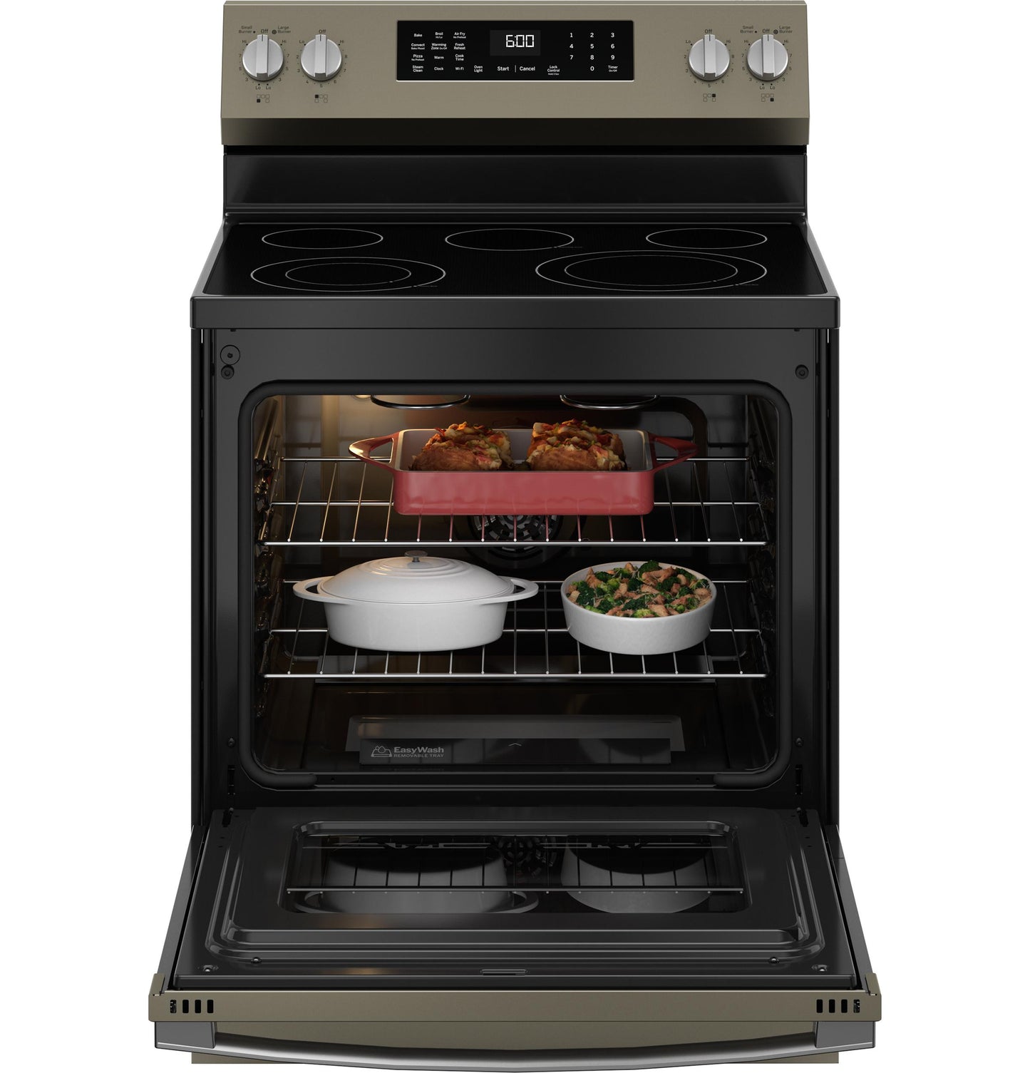 Ge Appliances GRF600AVES Ge® 30" Free-Standing Electric Convection Range With No Preheat Air Fry And Easywash™ Oven Tray