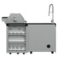 Forno FODKT2520BLK Forno Bulnes 40-Inch Bbq, 95,000 Btu, 5 Burners, Sear & Rotisserie Infrared With Side Burner, Stainless Steel Outdoor Kitchen With 1.8 Cu.Ft. Beverage Center & Black Granite Countertops