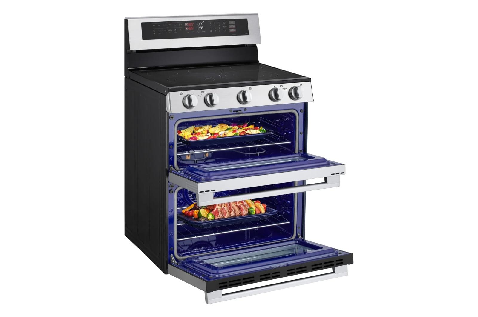 Lg LDEL7324YE 7.3 Cu. Ft. Smart Electric Double Oven Freestanding Range With Probake Convection®, Air Fry & Air Sous Vide
