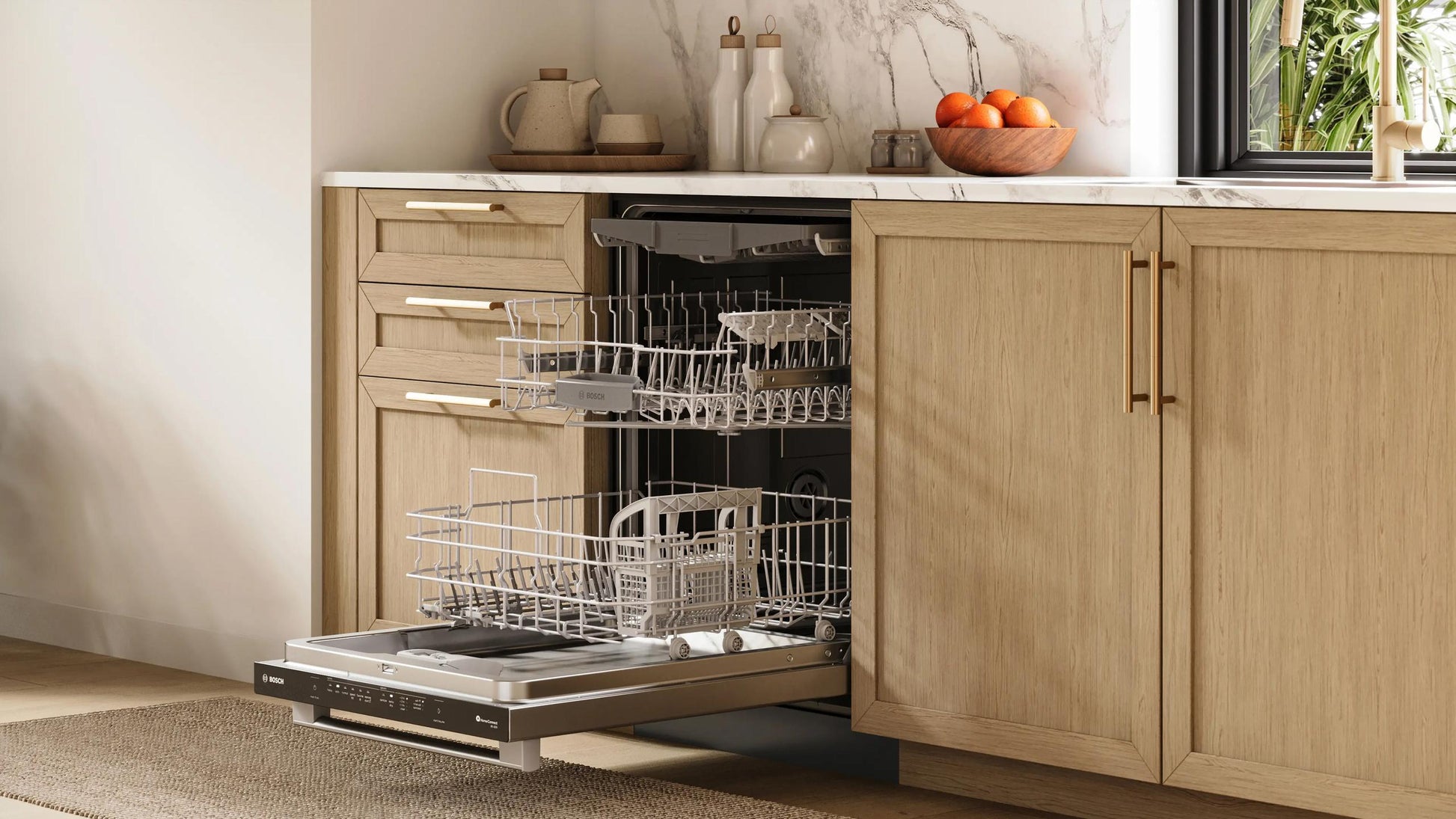 Bosch SHX53DM5N 300 Series, Built-Under Dishwasher, 24'', Brushed Steel Anti-Fingerprint