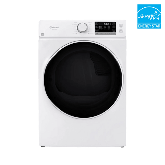Element Appliance EFD8027GBW Element 8.0 Cu. Ft. Front Load Gas Dryer - White, Energy Star (Efd8027Gbw)