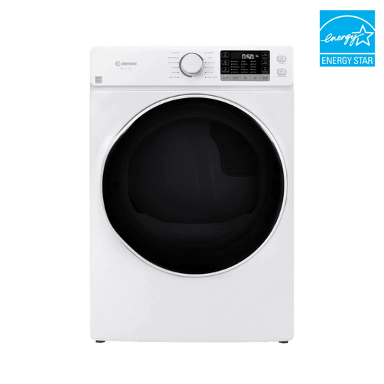Element Appliance EFD8027GBW Element 8.0 Cu. Ft. Front Load Gas Dryer - White, Energy Star (Efd8027Gbw)