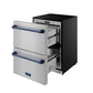 Thor Kitchen RF24UBLU 24 Inch Undercounter Built-In Or Freestanding Drawer Refrigerator - Stainless Steel/Blue Gordon Ramsay Series