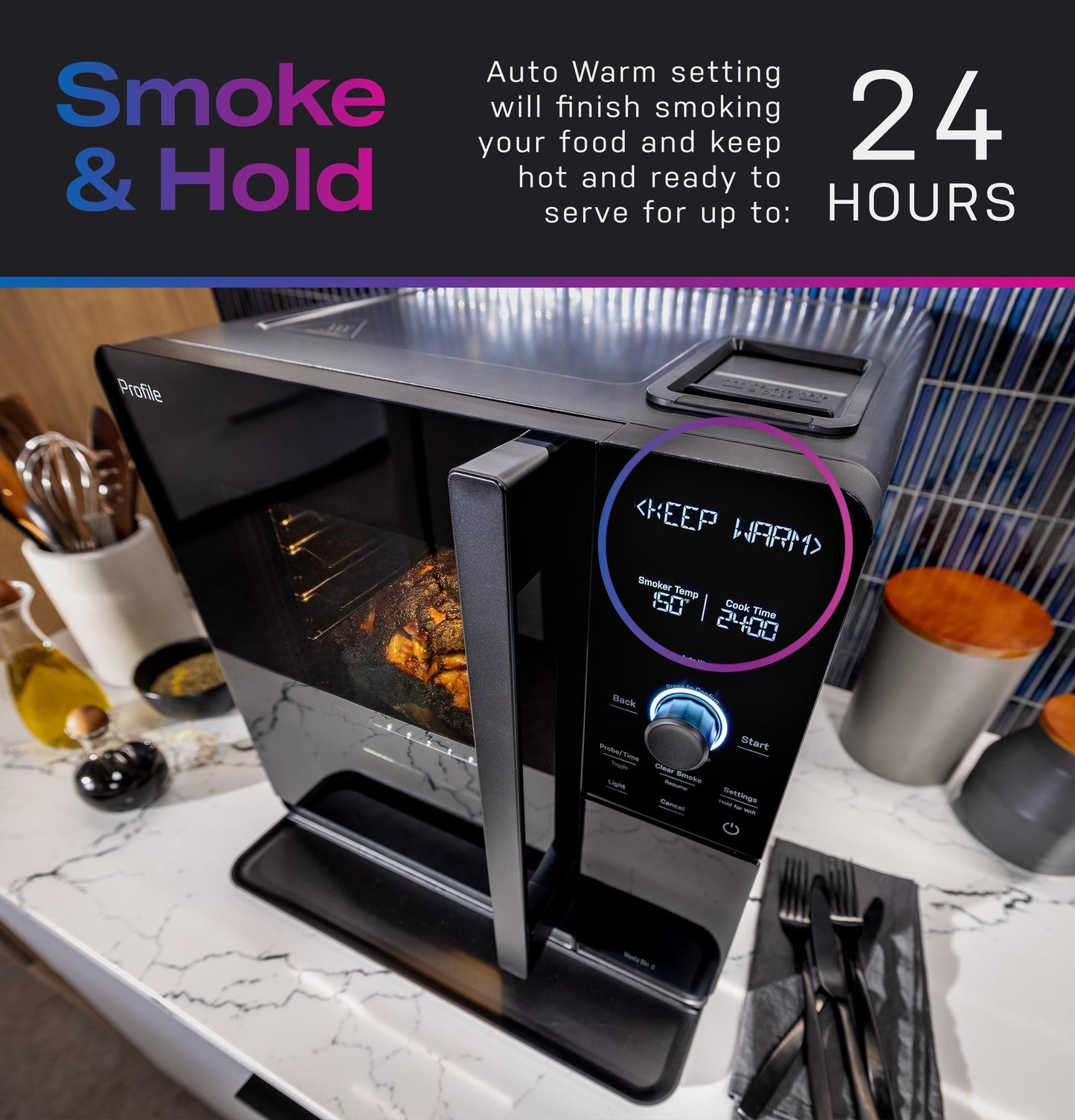 Ge Appliances P9SBAAS6VBB Ge Profile™ Smart Indoor Smoker