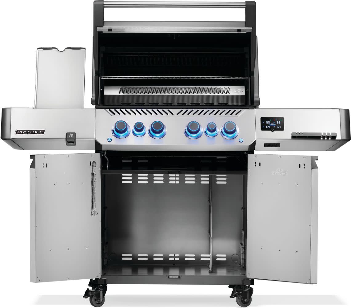 Napoleon Bbq P500VXRSIBNSS Prestige 500 Connected Rsib With Infrared Side And Rear Burner , Natural Gas, Stainless Steel